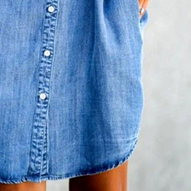 "Eva" Designer-Jeans-Kleid